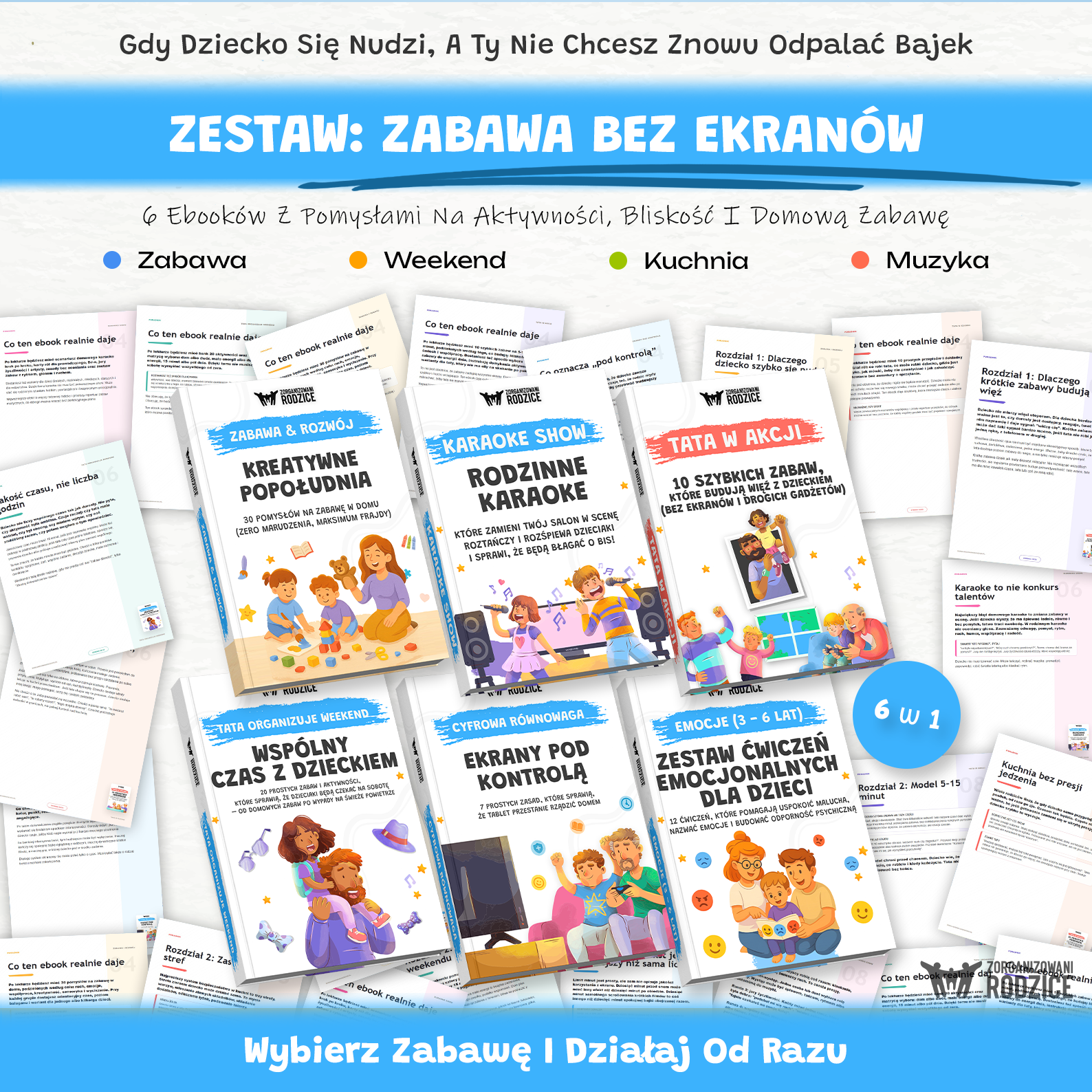 Zestaw Zabawa Bez Ekranów: 6 w 1